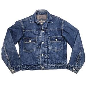 Vintage 1950s Levis 507xx Type 2 Big E Blanket Lined Denim Jacket - sz 38 (READ)